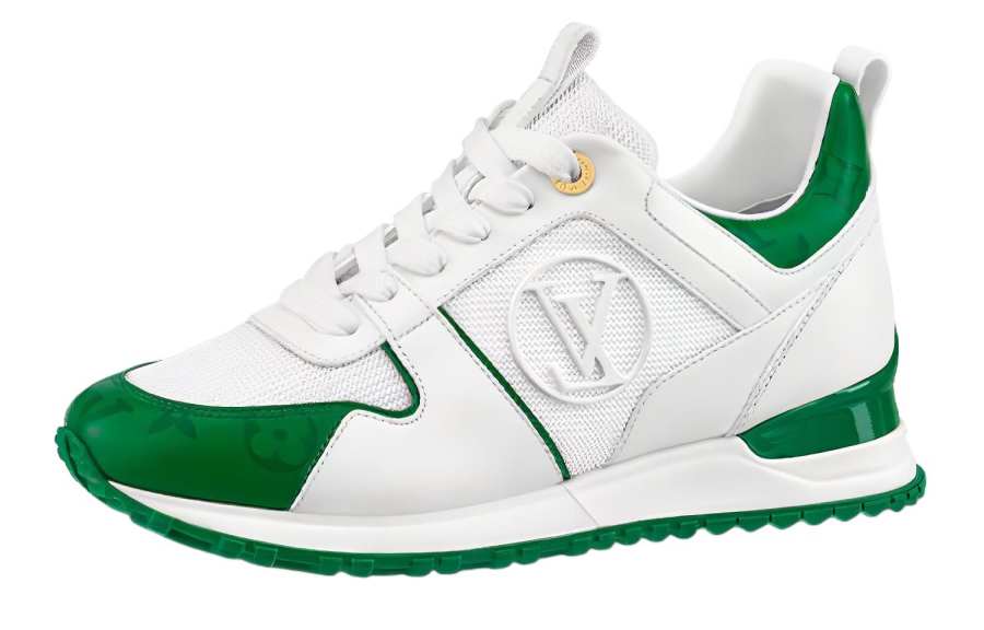 LOUIS VUITTON Run Away Leather Low top Casual Shoes Women's White