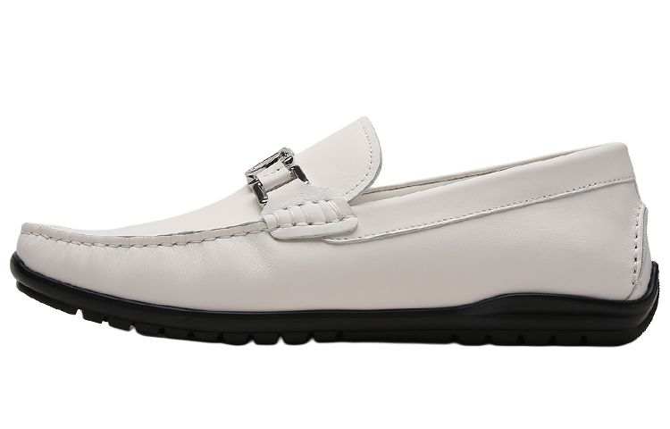 S.T.Dupont S. T.DUPONT Cow Leather Casual Shoes Men's White