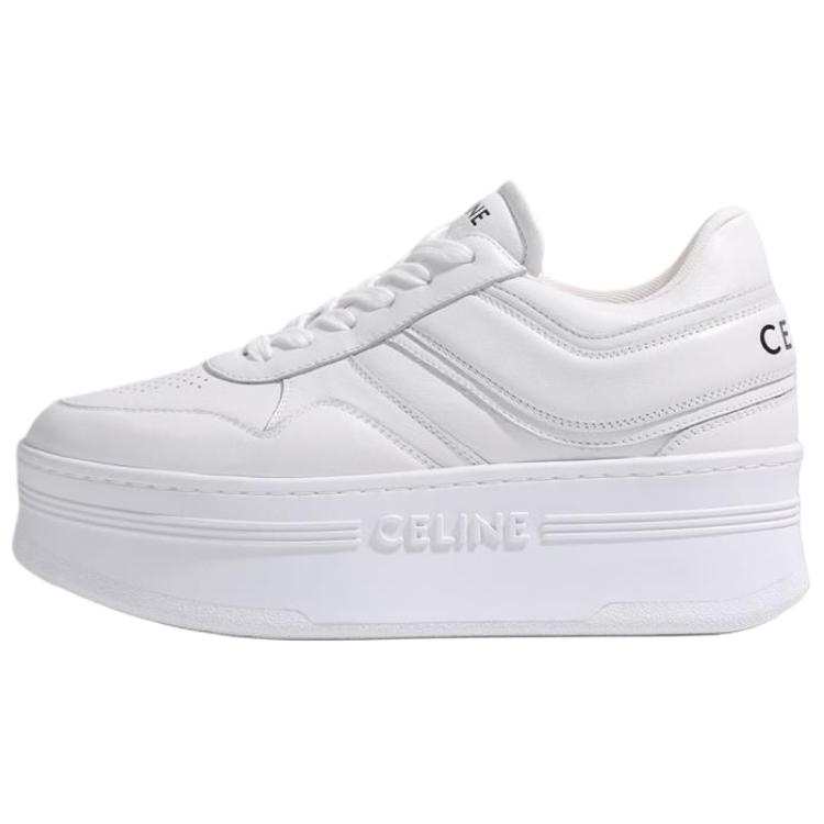 CELINE Block Low top Casual Shoes Women's Neon White