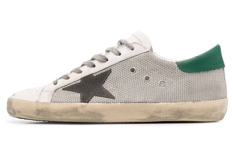 Golden Goose Super Star Low top Stylish Skateboarding Shoes Men's Gray