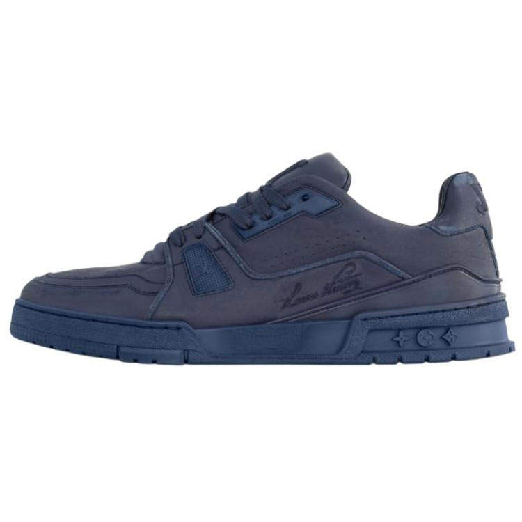 LOUIS VUITTON Trainer Low top Skateboard Shoes Men's Blue