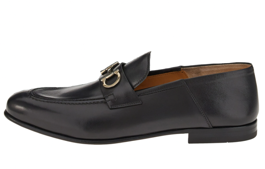 Ferragamo FERRAGAMO Gancini-buckle Leather Loafers