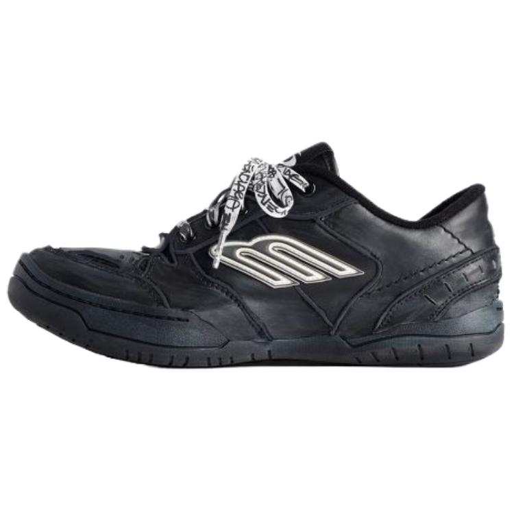 Balenciaga Hamptons Worn Out Low top Skateboard Shoes Women's Black