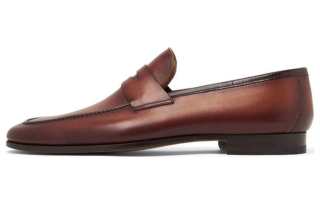 Magnanni Leather Slip-on Penny Loafers