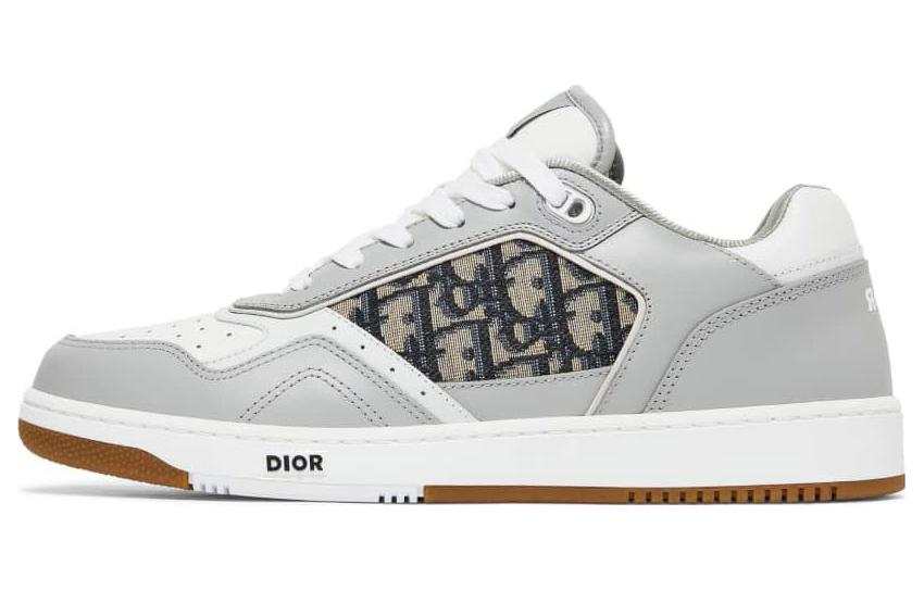 DIOR B27 Low 'Dior Oblique Galaxy Low top Skateboard Shoes Unisex Gray White