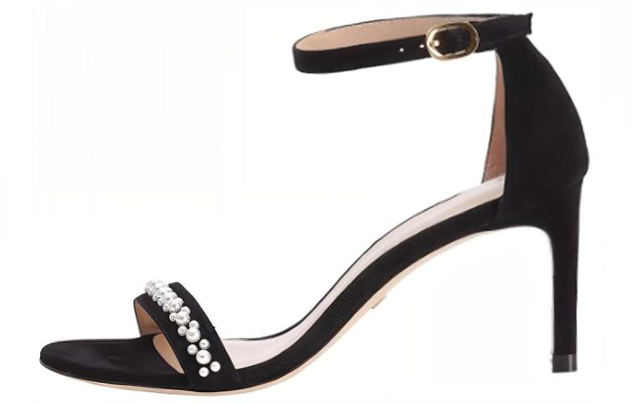 Stuart Weitzman Stuart Weitzman/SW Leather One Strap Sandals Women's Black