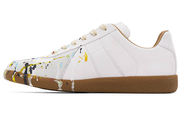 Maison Margiela Replica Leather Low top Stylish Skateboarding Shoes Men's White