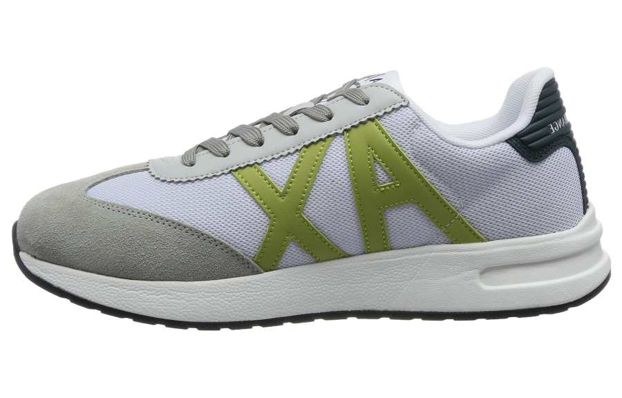 ARMANI EXCHANGE ARMANI EXCHANGEAE Mesh Low top Casual Shoes Men's Gray Green