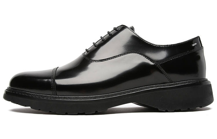 S.T.Dupont S. T.DUPONT Top Grain Cow Leather Dress Shoes Men's Black
