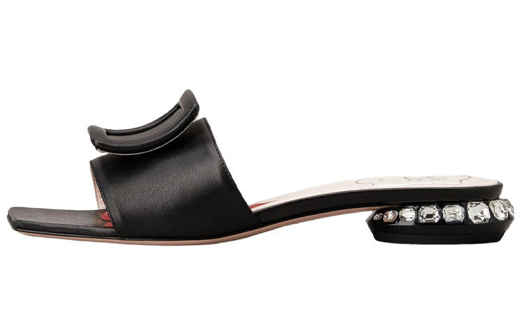 Roger Vivier Slide Slippers Women's Black