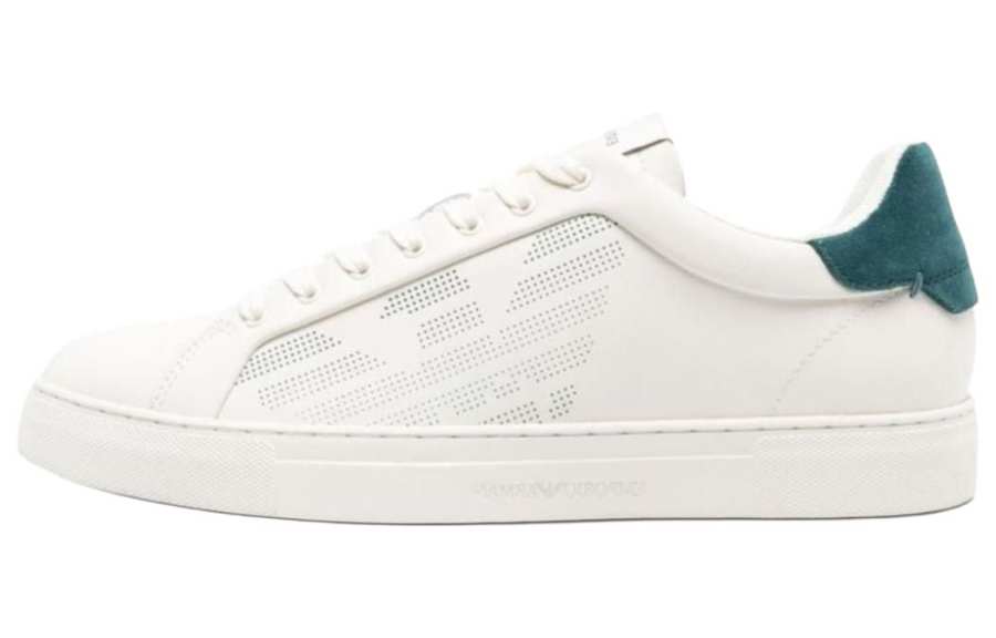 EMPORIO ARMANI Logo-embossed Leather Sneakers