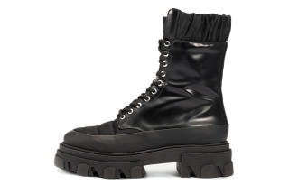 GANNI Lace up Ridged Sole Boots Women's