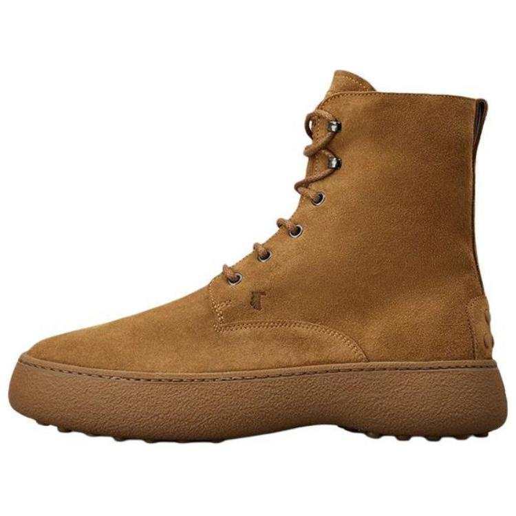 TOD'S TOD'S Rounded-Toe Lace-Up Boots