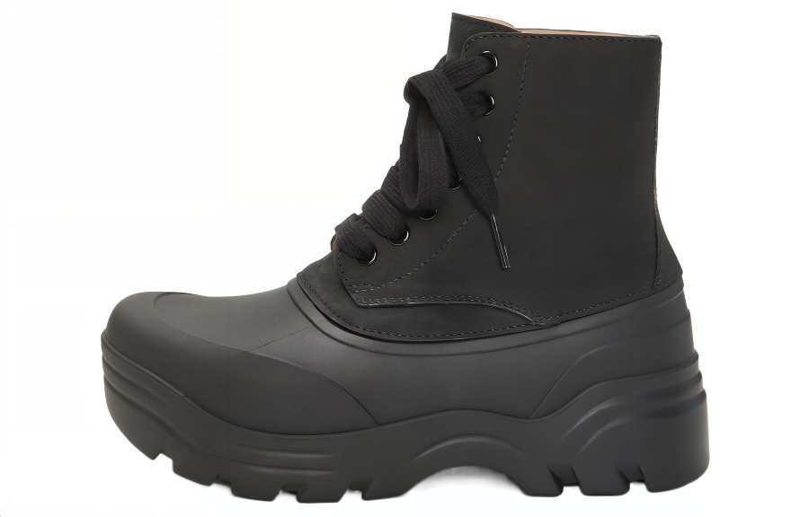 LOEWE LOEWE Leather Ankle Boots 6CM Women's Black
