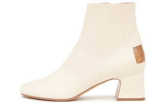 Maison Margiela Cow Leather Ankle Boots 6cm Women's White