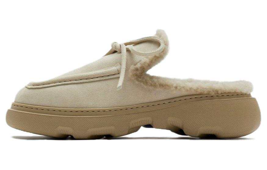 Burberry Burberry Logo-charm Suede Mules