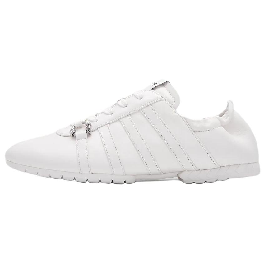 Both Both Tyres Glider Cow Leather Low top Casual Shoes Women's White