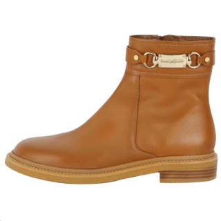 See By Chloe Calfskin Ankle Boots Women's Dark Khaki