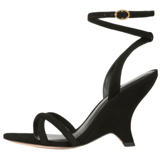 Veronica Beard Manuela One Strap Sandals 7cm Women's Black