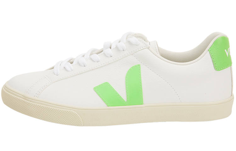 VEJA Esplar Logo Chromefree 'White Neon Green' Women's