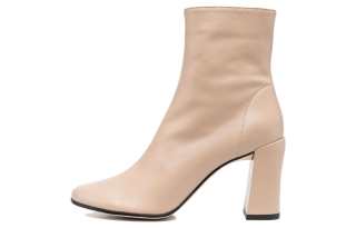 By Far Vlada 80mm Leather Ankle Boots Women's