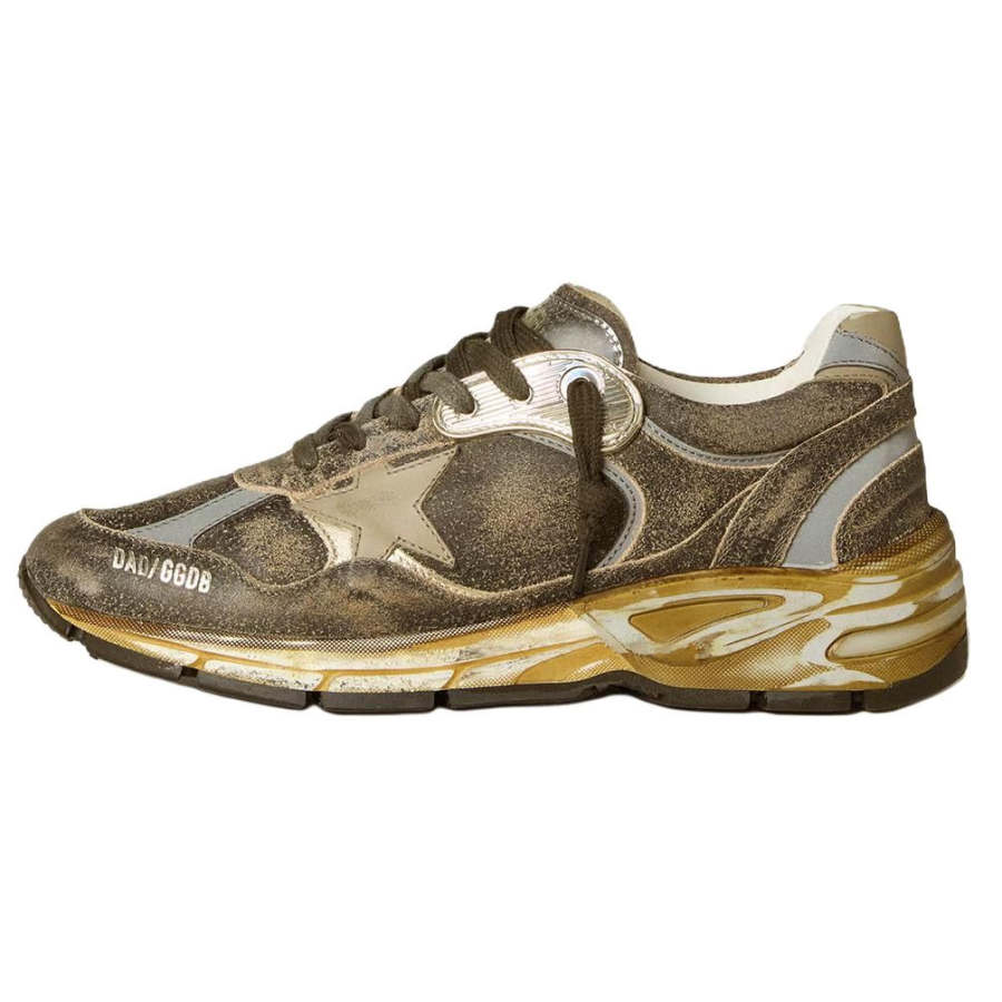 Golden Goose Dad Star Cow Leather Low top Casual Shoes Women's Umber