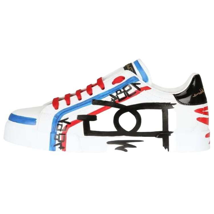 Dolce & Gabbana Portofino 'White Blue Red Hand Painted'
