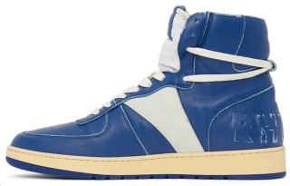 RHUDE High top Skateboard Shoes Men's Blue White