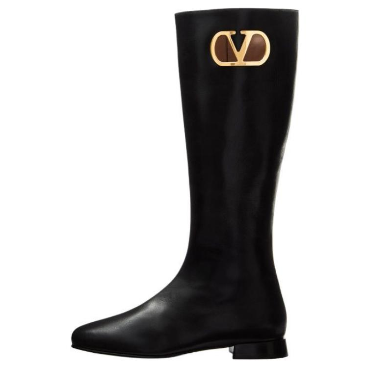 Valentino VLogo Signature Knee high Boots Women's Black