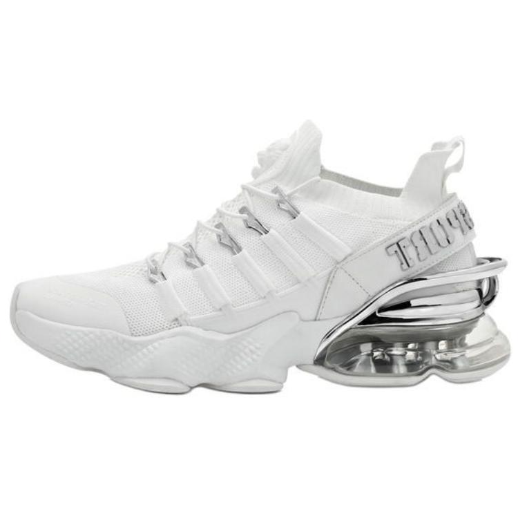 PLEIN SPORT Breathable Cushioning Breathable Cushioning Low top Running Shoes Unisex White