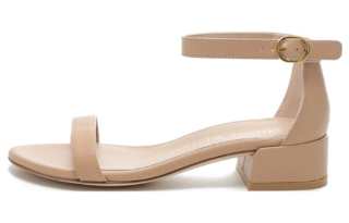 Stuart Weitzman/SW Leather Beach Sandals Women's Nude