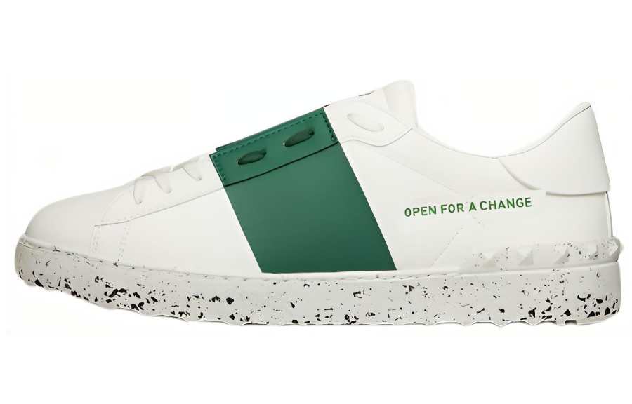 Valentino Valentino Open Sneaker 'Open For A Change - White Green'