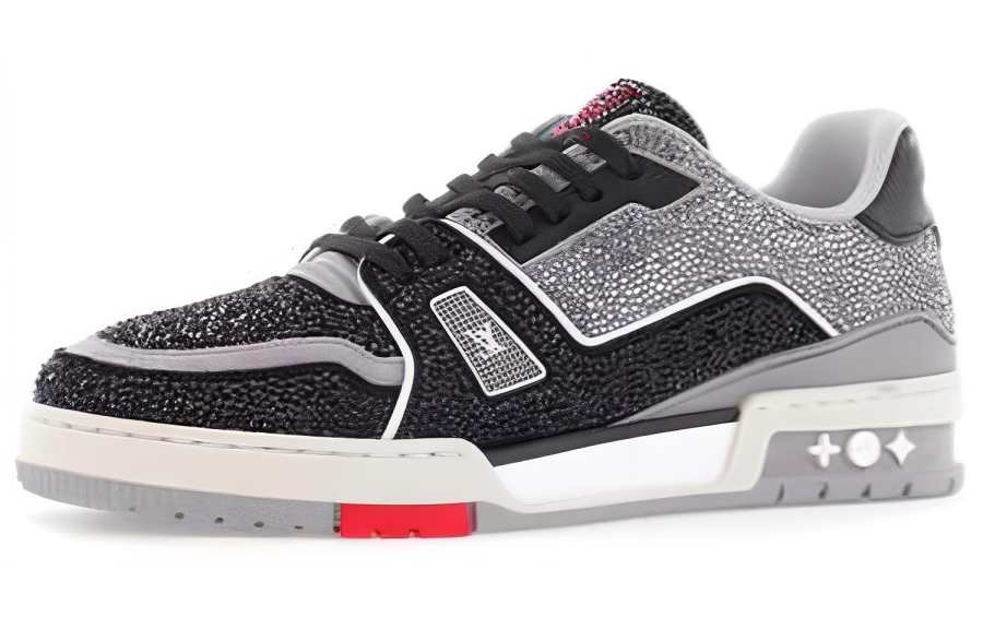 LOUIS VUITTON LOUIS VUITTON Trainer Sneakers 'Grey Black Crystals'