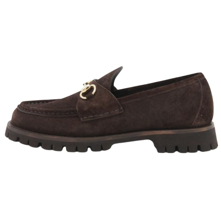 Gucci Wmns Horsebit Loafer 'Dark Brown' Women's