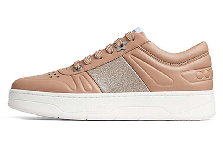 Jimmy Choo Hawaii Skateboard Shoes Women's Low Top Ballet Pink