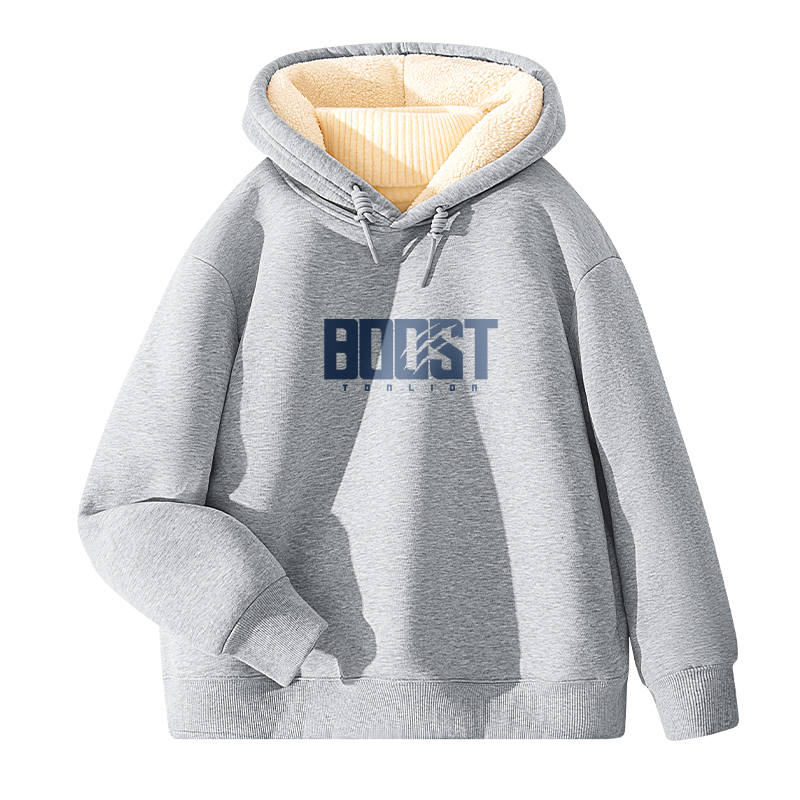 Tonlion Sweatshirts Unisex Hooded Thickened Heavyweight