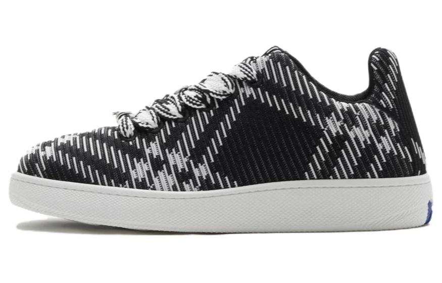 Burberry Burberry Check Knit Box Sneaker Black White