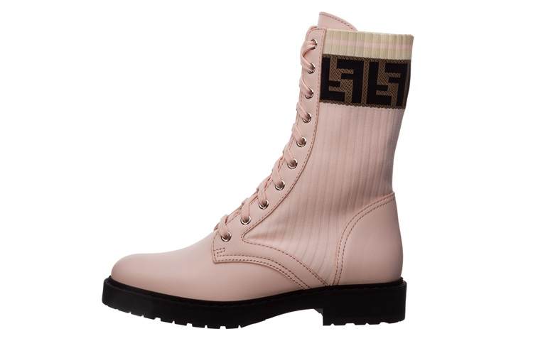 FENDI Rockoko Boots Pink Women's