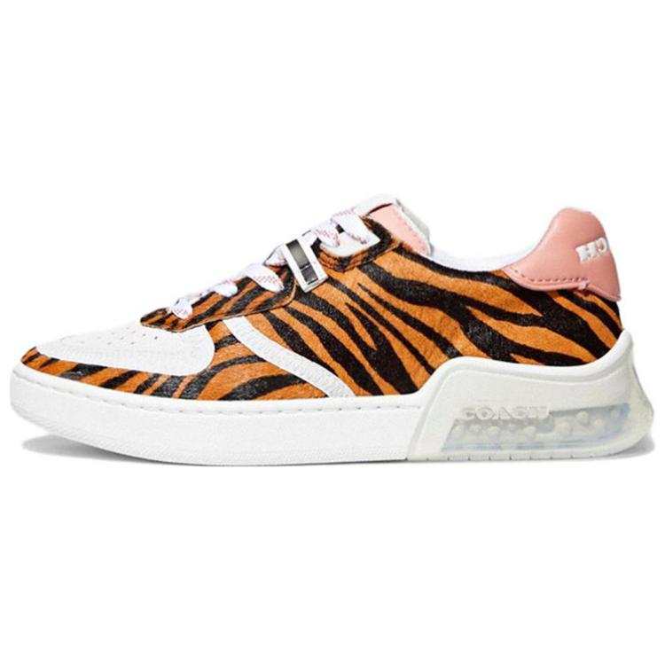 COACH City Sole Low top Stylish Skateboarding Shoes Women's Brown Black White