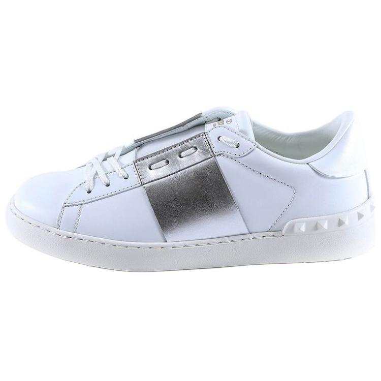 Valentino Open Lace Up Low top Stylish Skateboarding Shoes Men's White