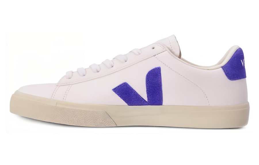 VEJA VEJA Campo Chromefree Leather White Cobalt Blue