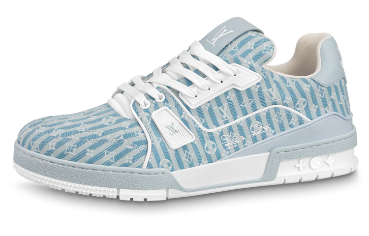 LOUIS VUITTON LOUIS VUITTON Lv Trainer Sneakers 'Blue Stripes With Monogram'
