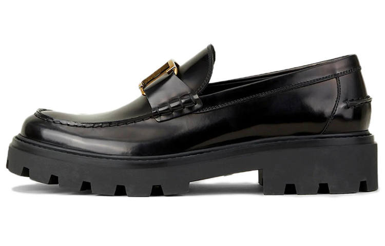 TOD'S TOD'S T Monogram Ridged Loafers