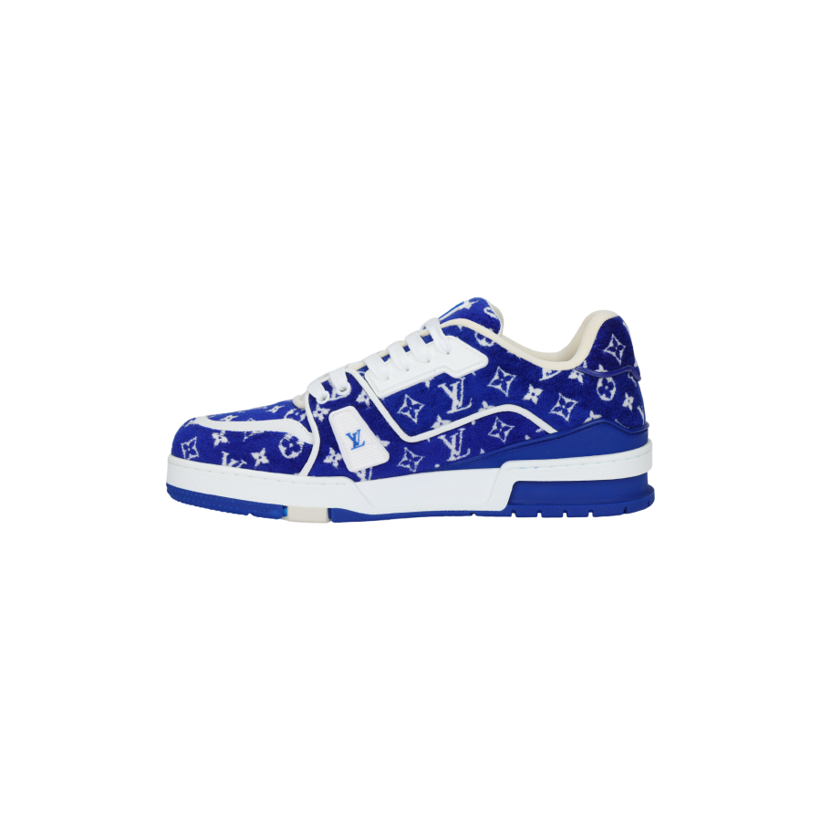 LOUIS VUITTON Louis Vuitton Trainer Sneaker 'Blue Monogram Textile'