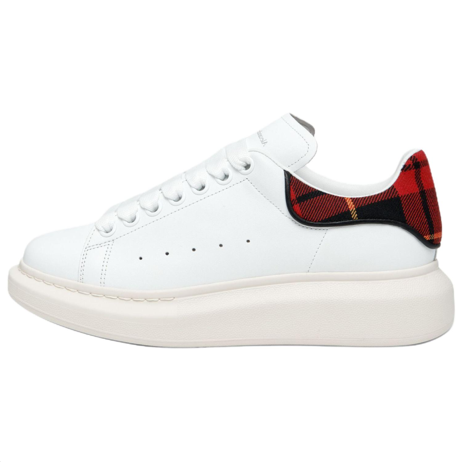 Alexander McQueen Oversized Sneaker Cow Leather Low top Casual Shoes Women's White