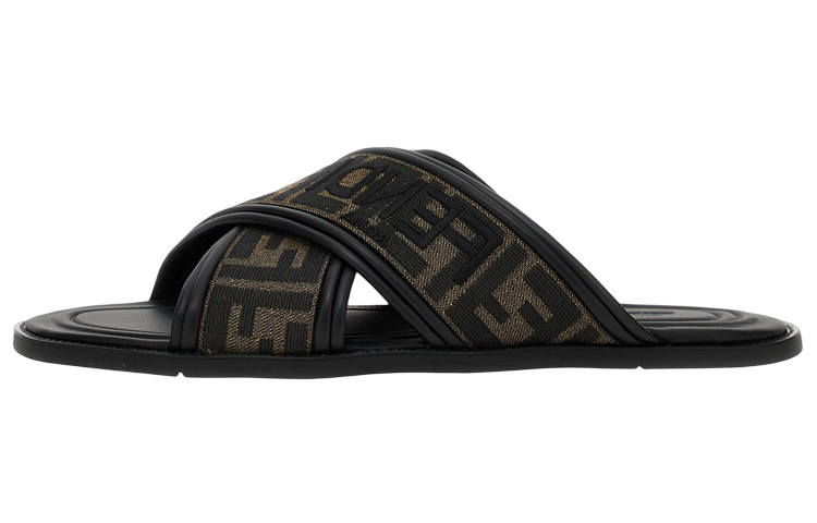 FENDI Fendi FF-jacquard slides