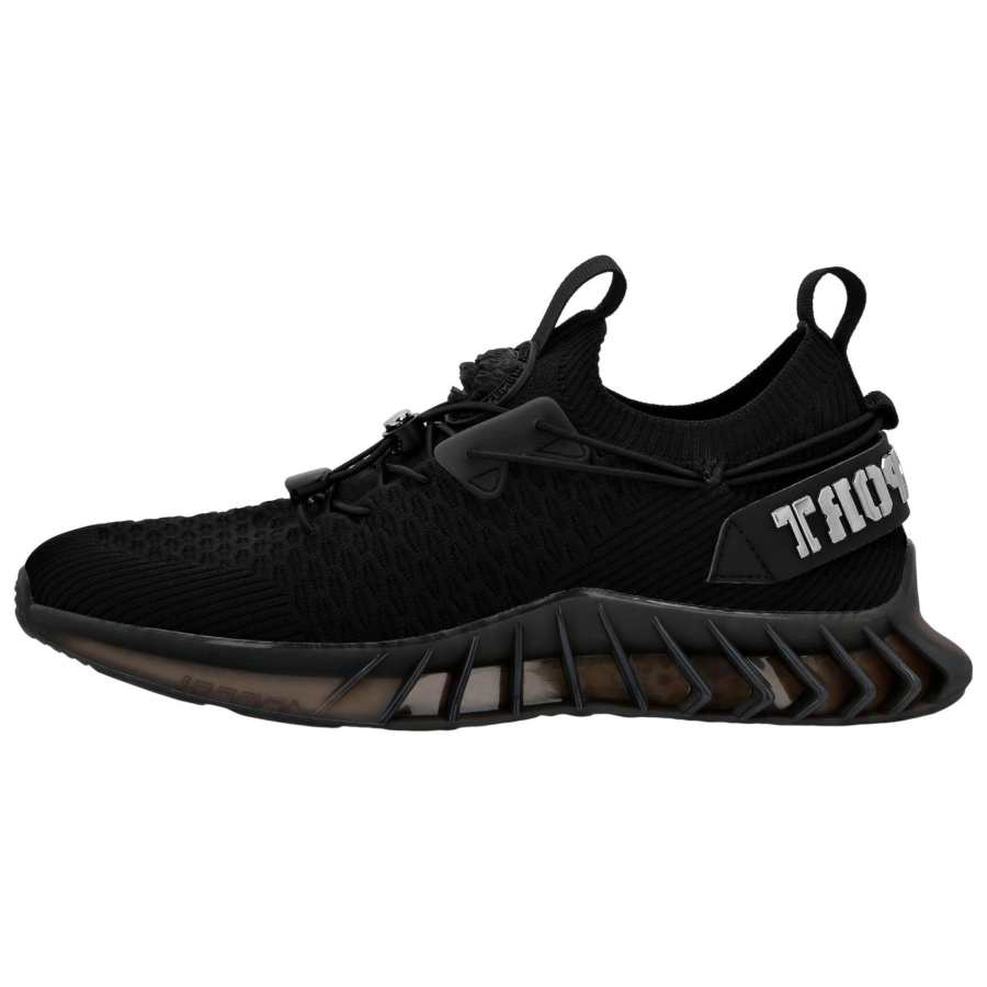 PLEIN SPORT Abrasion Resistant Low top Casual Shoes Unisex Black