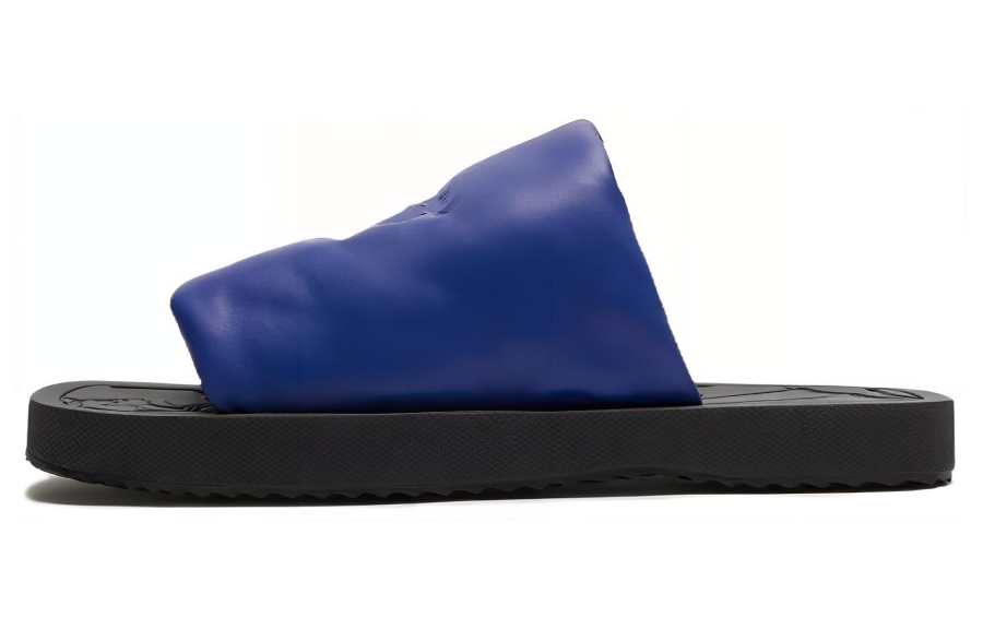 Burberry Burberry EKD Slab Leather Slides