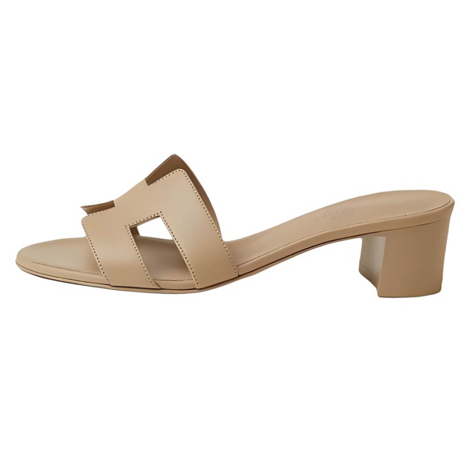 HERMES HERMES Oasis Slide Slippers 5cm Women's Brown
