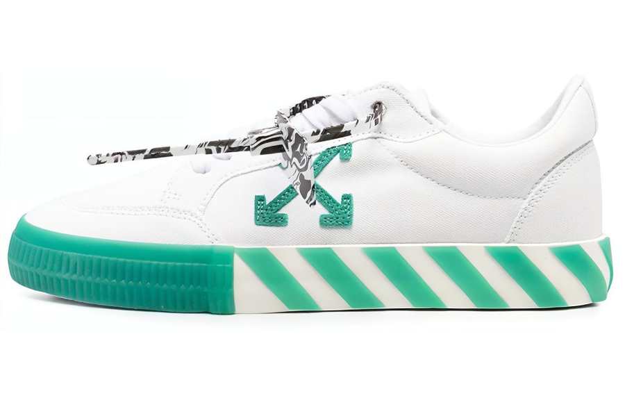 OFF-WHITE OFF WHITE Vulc Low Canvas White Green